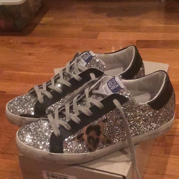 Golden Goose Silver Sparkle Sneakers - Picture 6 of 6
